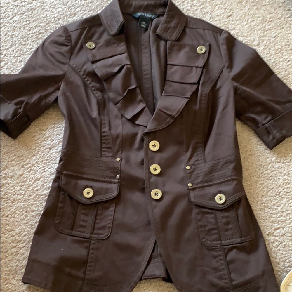 Like new White House black market brown jacket